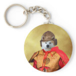 Akita Inu Samurai Keychain