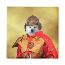 Akita Inu Samurai Magnet