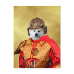 Akita Inu Samurai Postcard