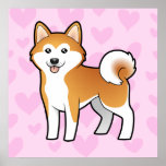Akita Inu / Shiba Inu Love posters