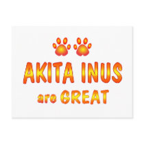Akita Inus are Great Post Cards
