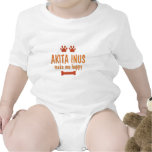 Akita Inus Make Me Happy Baby Bodysuits