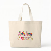 Akita Inus Rule Tote Bags