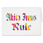 AKITA INUS RULE CARDS