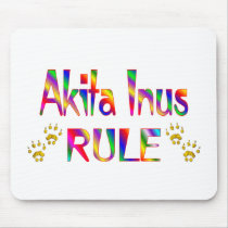 Akita Inus Rule Mousemat