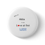 Akita Lick Design buttons