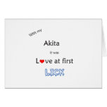 Akita Lick Design Cards