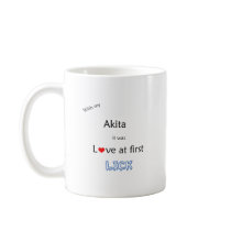 Akita Lick Design Coffee Mug