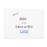 Akita Lick Design Post Cards
