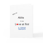 Akita Love at First Lick Cards
