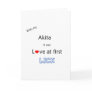 Akita Love at First Lick Cards