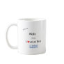 Akita Love at First Lick Coffee Mug