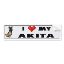 Akita Love Sticker