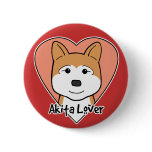Akita Lover buttons