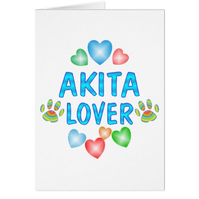 Akita Lover Greeting Cards by TLArnold4