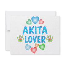 Akita Lover Personalised Announcement