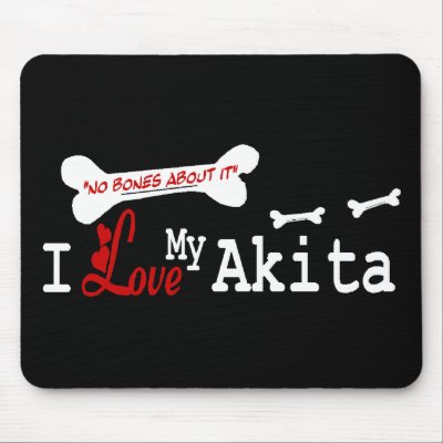 Akita Lovers Apparel Gifts Mouse Mats by DogsByDezign