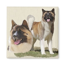 Akita Refrigerator Magnets