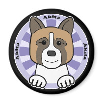 Akita Fridge Magnets