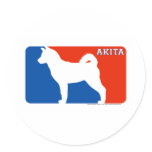 Akita Major League Dog Sticker