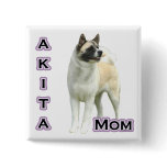 Akita Mom 4 - Button