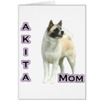 Akita Mom 4 Greeting Card