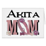 Akita MOM Greeting Card