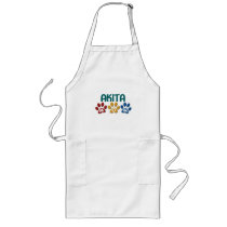 AKITA MOM Paw Print Aprons