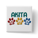 AKITA MOM Paw Print Pin