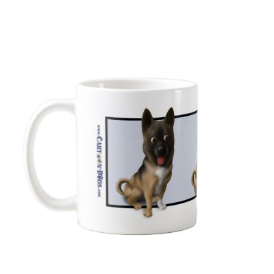 Akita Mug by cartoondogs