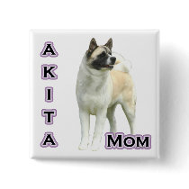 Akita Mum 4 - Button