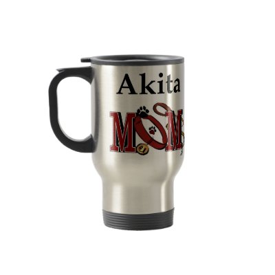 Akita Mum Apparel Gifts Coffee Mugs by DogsByDezign