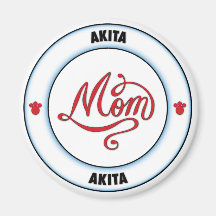 AKITA mum Fridge Magnets