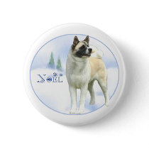 Akita Noel Button