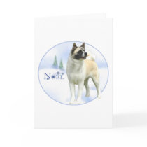 Akita Noel Card