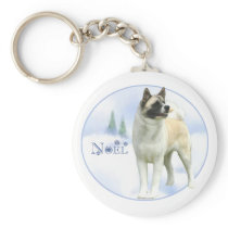 Akita Noel Keychain