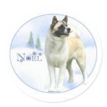 Akita Noel - Sticker