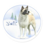 Akita Noel Stickers
