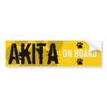 Akita on Board bumper stickers