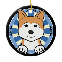 Akita Christmas Tree Ornament