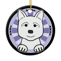 Akita Christmas Tree Ornament