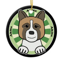 Akita Christmas Ornament