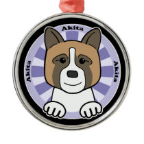 Akita Christmas Tree Ornaments