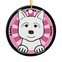 Akita Christmas Ornament