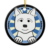 Akita Christmas Tree Ornaments
