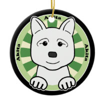 Akita Christmas Tree Ornaments
