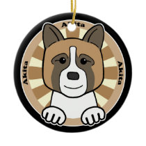 Akita Christmas Ornament