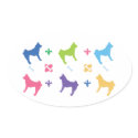 Akita Oval Stickers
