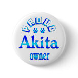 Akita Owner Pinback Buttons
