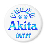 Akita Owner Refrigerator Magnet